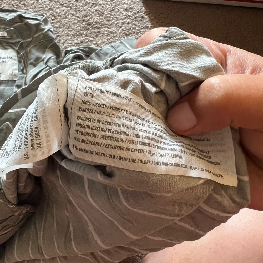 Abercrombie Small Button Down Striped - image 8